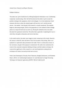 Research and Report Elements