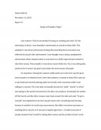 Target of Prejudice Paper