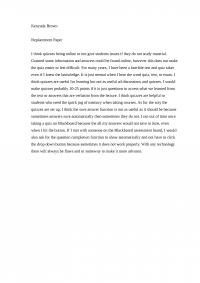 Replacement Paper