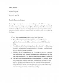 Procedure/Instruction short paper