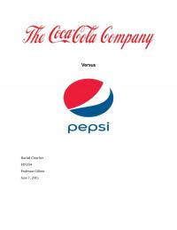 Coke Vs. Pepsi