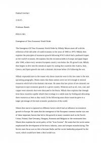 Emergence of New Economic World Order