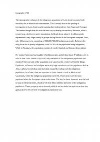 Assignment 4 Geography 1700The