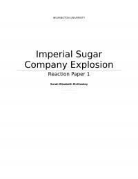Imperial Sugar Company Explosion