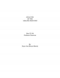 Airline Industry