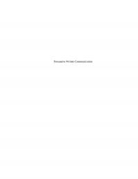 Persuasive Written Communication