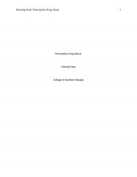 Prescriptio drug abuse