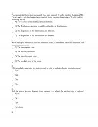 Statistics 1 Two normal