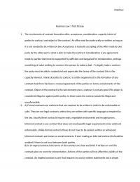 Essay MartinezBusiness Law 1 Test 3