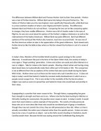 The Differences Between William Byrd and Thomas Morton