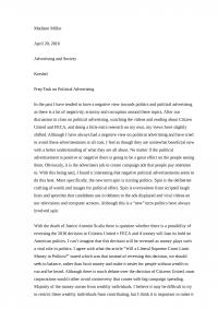 Prep Task Advertising and Society