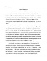 Human Trafficking and Eocnomy