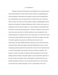 Business Essay Civic Engagement