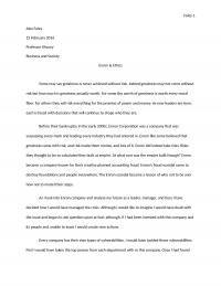 Business Ethics vs. Enron