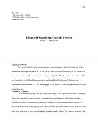 Financial Statement Analysis