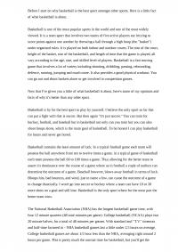 Why Basketball Is My Favorite Sport