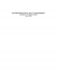 Self Assessment