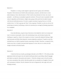 Psy Question 1Prejudice is a wrong