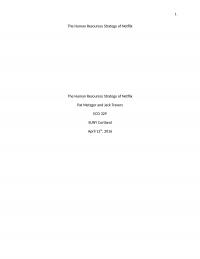 The Human Resource Strategy Of Netflix