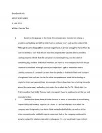 Written Exercise Two