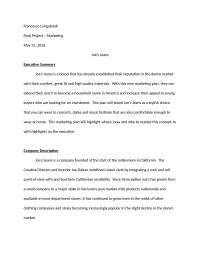 Marketing Project: Joe’s Jeans