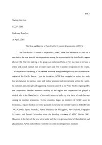Survey of International Economics, APEC