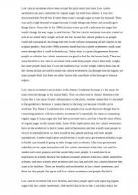 Essay on Sugar
