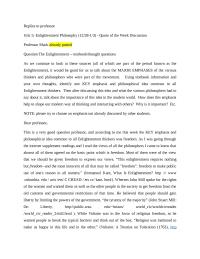 Question The Enlightenment — textbook/thought questions