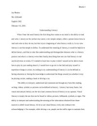 Understanding Literacy