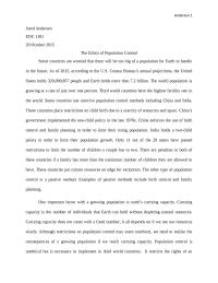 Ethics of Population Control