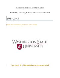 Making Balanced Scorecard Work
