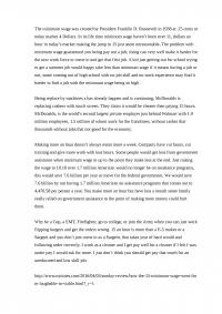 The minimum wage