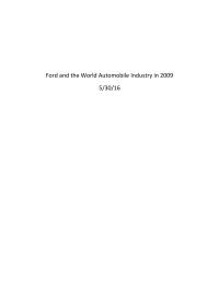 Ford and the World Automobile Industry in 2009