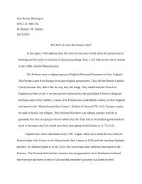 Trial of Anne Hutchinson