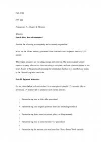 Psych Fall 2014PSY 111Assignment