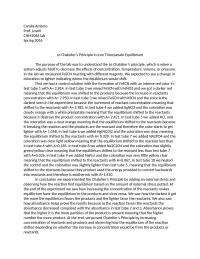 Le Chatelier’s Principle in Iron Thiocyanate Equilibrium