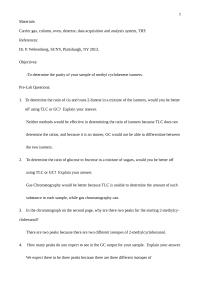Chem 1MaterialsCarrier gas column