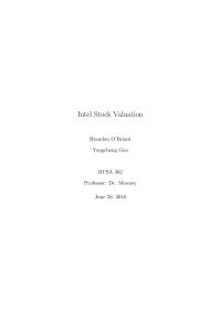 Intel Stock Valuation