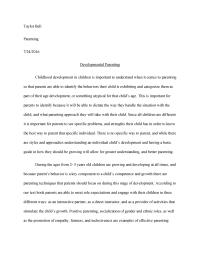 Developmental Paper