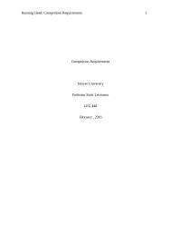 Competition Requirements