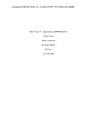 Three Tyes of Compensation and Other Benefits