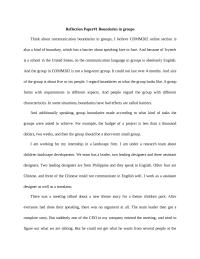 Reflection Paper Reflection