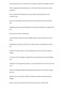 Mongol Invasion: China And Russia