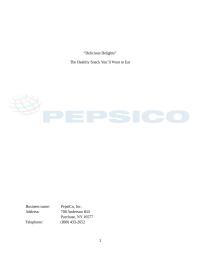 PepsiCo Delicious DelightsThe