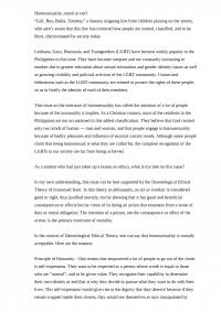 Homosexuality, Moral Or Not?