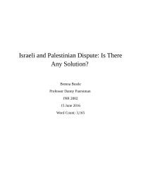 Israeli-arab Conflict