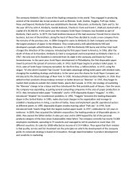Kimberly Clark Summary