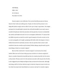 Argumentative Essay Ally