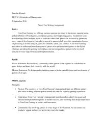 Week Two Writing Assignment