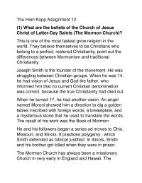 Religion Thu Hien Kopp Assignment